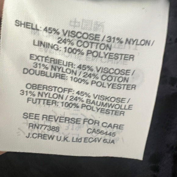 J. Crew Navy Lace Blouse- 4 - Picture 4 of 4